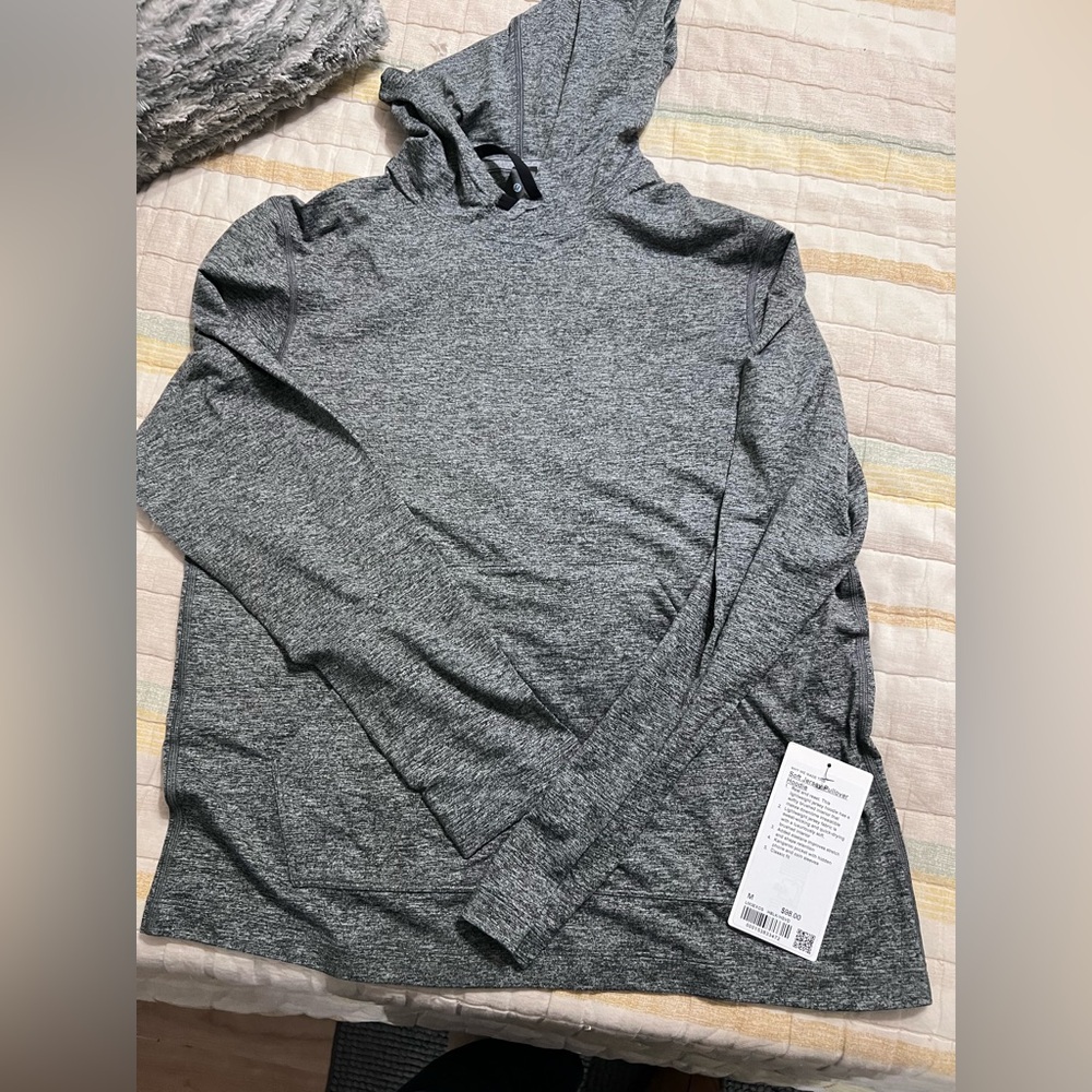 Lululemon Men's Heather Gray  soft jersey Hoodie